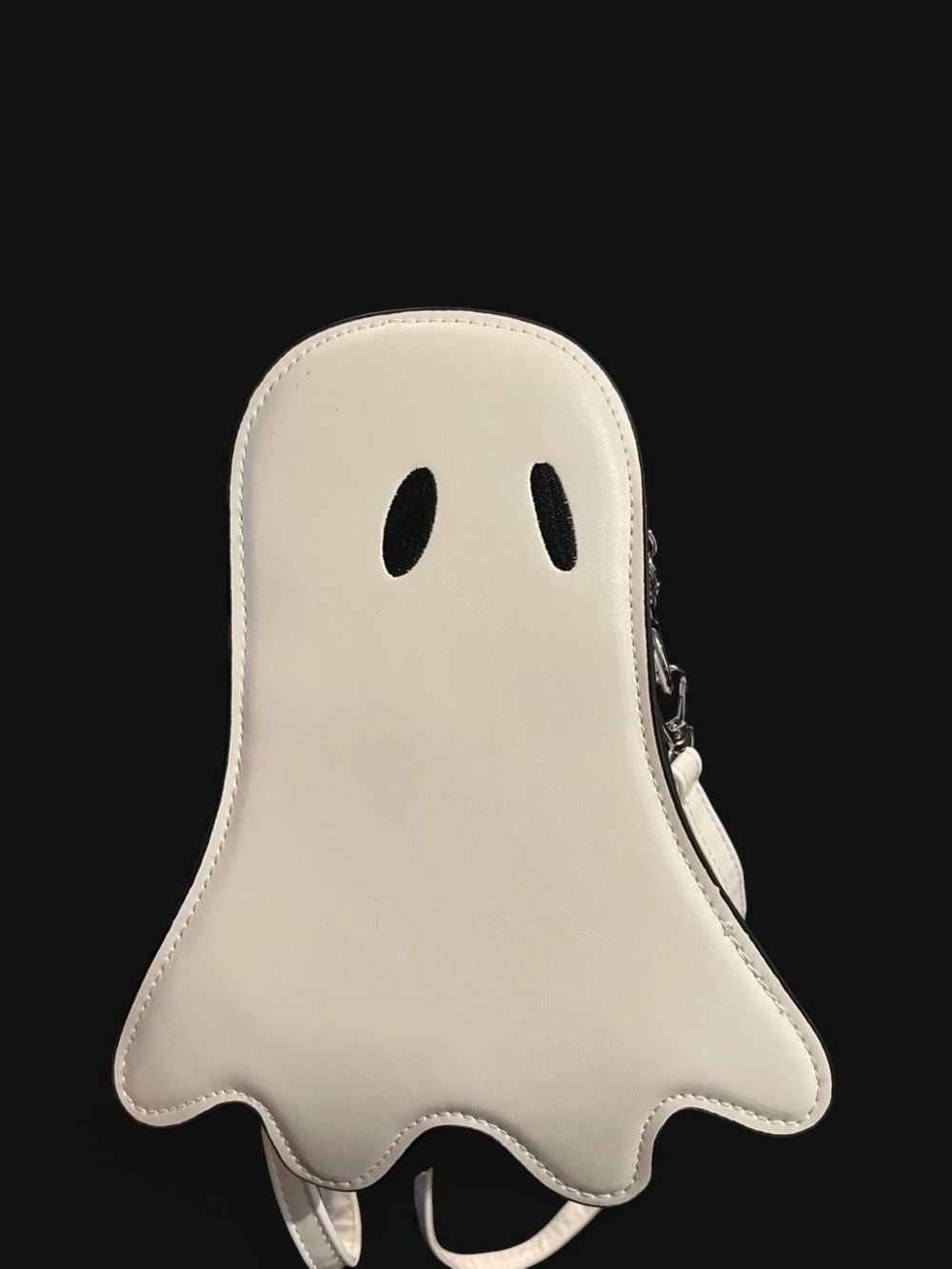 Brand New White Ghost Crossbody Bag - Cute Halloween Spooky Novelty Purse - Picture 7 of 8